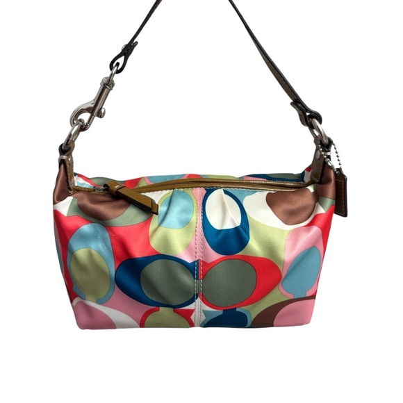 Coach y2k multicolor scarf print mini bag rare - Picture 1 of 10
